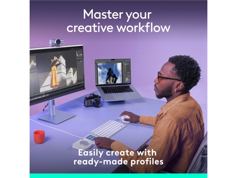 Logitech MX Creative Console (grå) Tangentbord