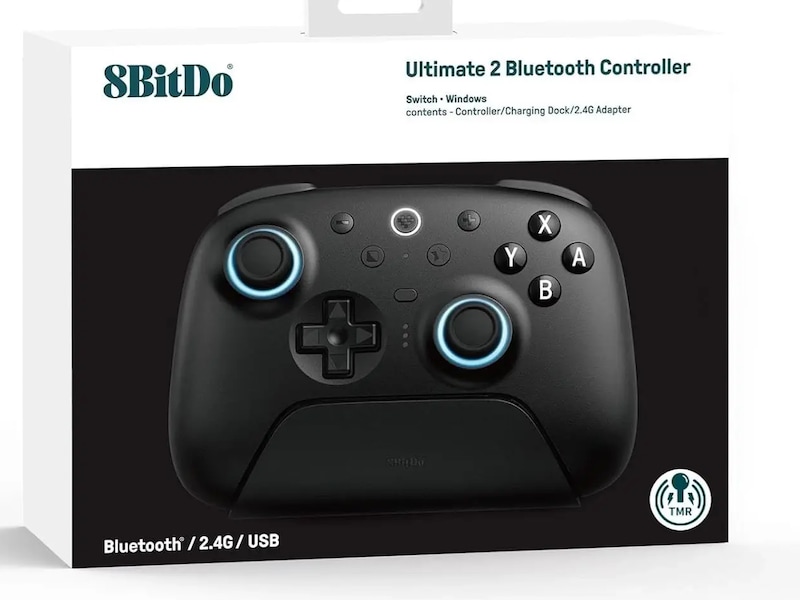 8BitDo Ultimate 2 Trådlös Bluetooth Kontroller (svart) Gamepad