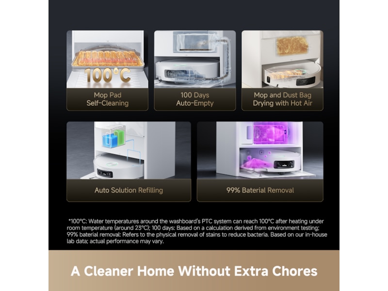 Dreame Aqua10 Ultra Track Complete Robotdammsugare (vit) Robotdammsugare