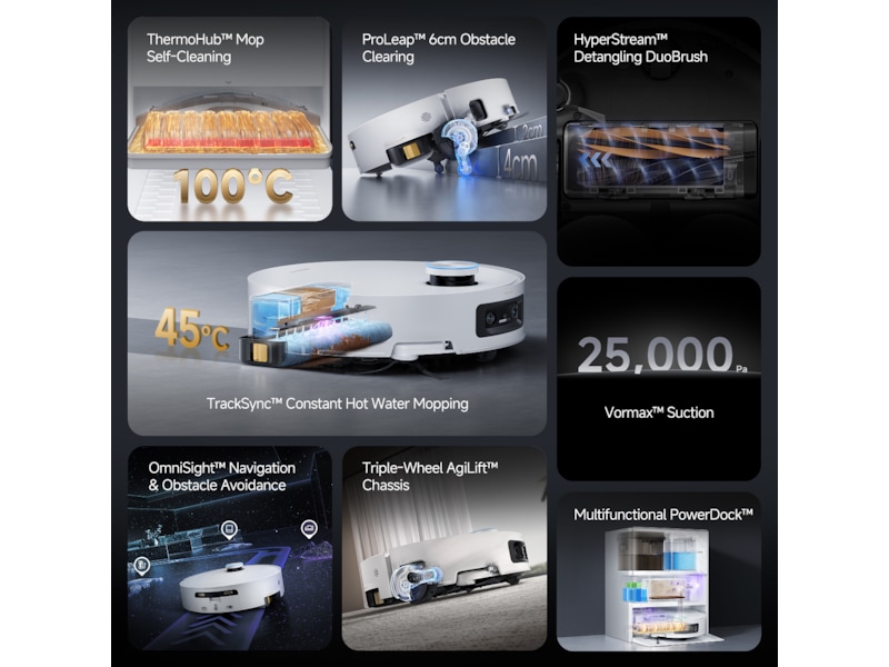 Dreame Aqua10 Ultra Track Complete Robotdammsugare (vit) Robotdammsugare