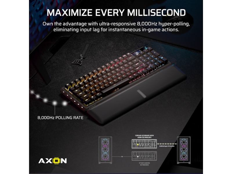 Corsair Vanguard PRO 96 RGB Gamingtangentbord (svart) Gamingtangentbord