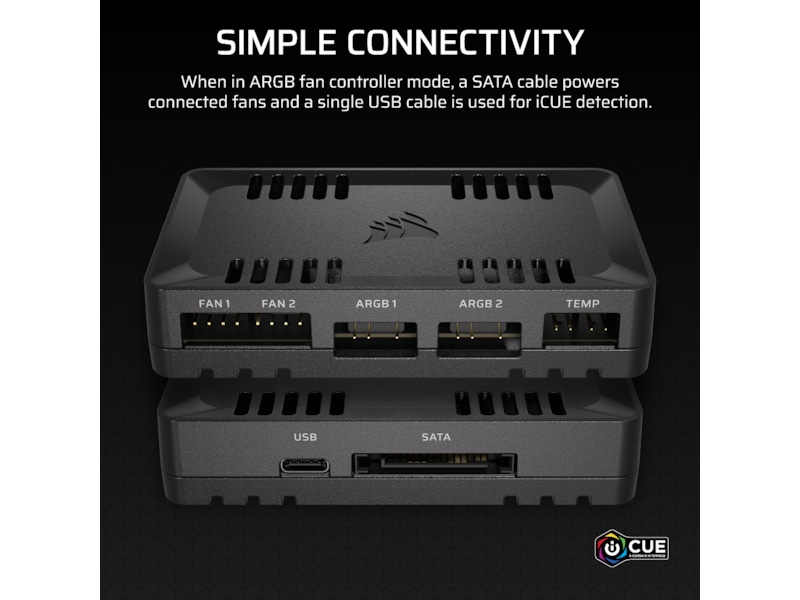 Corsair Commander Duo ljus- och fläktkontroller Fläktstyrning