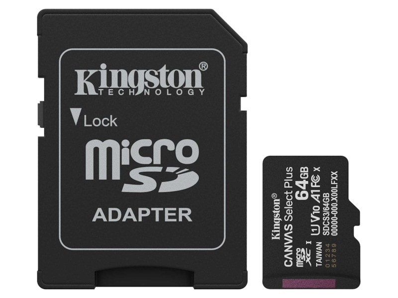 Kingston microSDXC Canvas Select Plus 64GB Minneskort