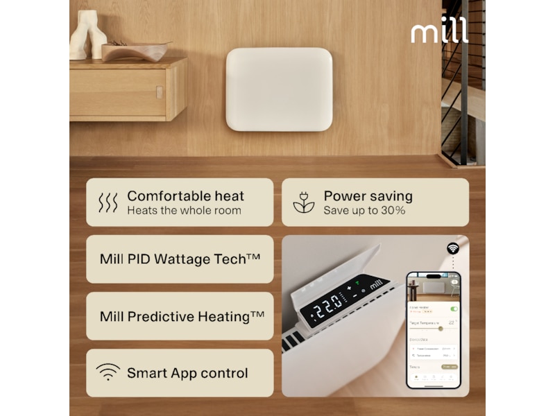 Mill Invisible Smart WiFi Gen 4 panelvärmare 400W -B-Grade Demo hem & hushåll