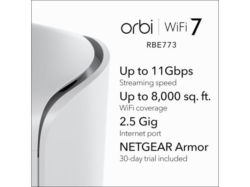 Netgear Orbi RBE773 3-pack mesh -B-Grade Demo nätverk