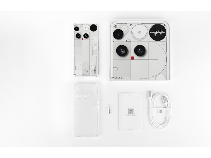 Nothing Phone (3) 256GB (vit) -B-Grade Demo mobiltelefoner