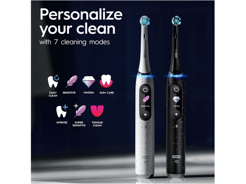 Oral-B iO 10 elektrisk tandborste (stjärndamm vit) -B-Grade Demo träning & hälsa