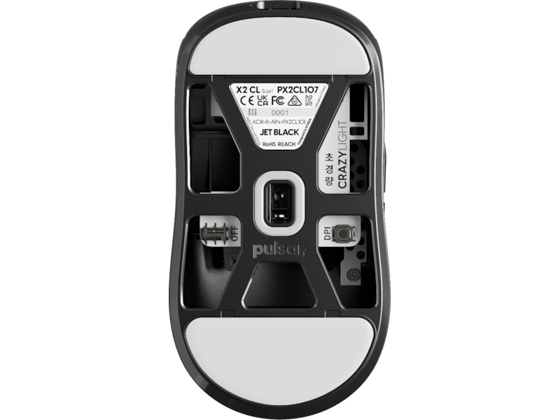 Pulsar X2 CrazyLight Trådlös Gamingmus (Jet Black) -B-Grade Demo mus