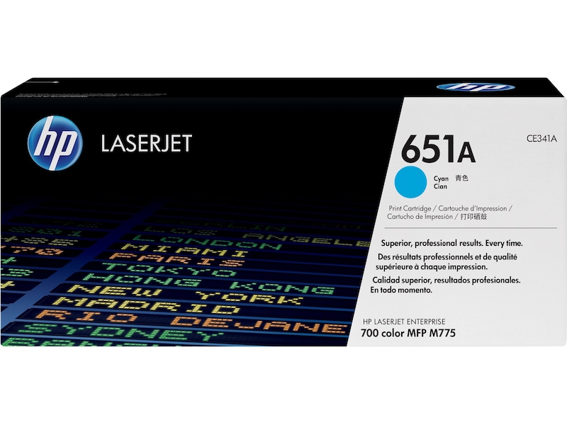 HP Toner 651A Cyan Lasertoner
