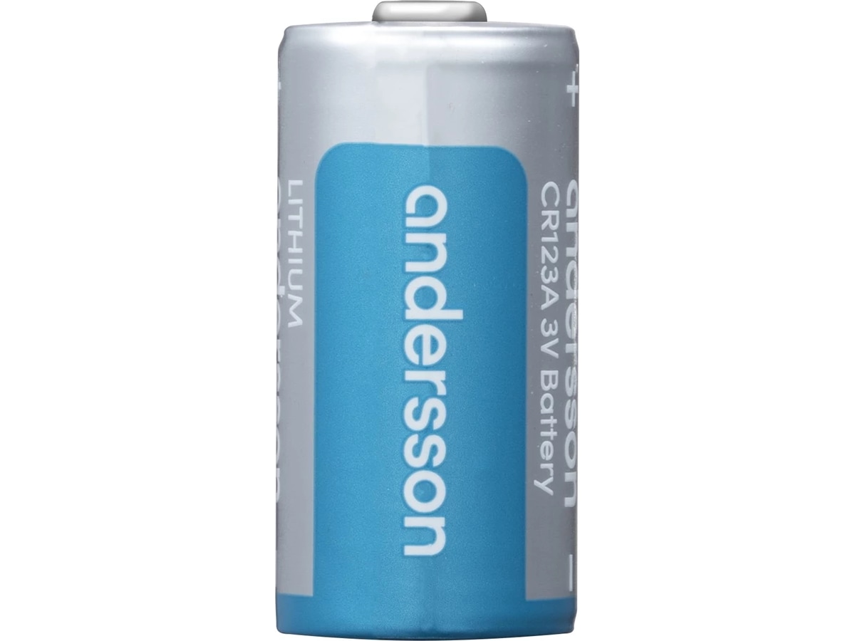 Andersson CR123A 3V litiumbatteri Batterier för allmänt bruk