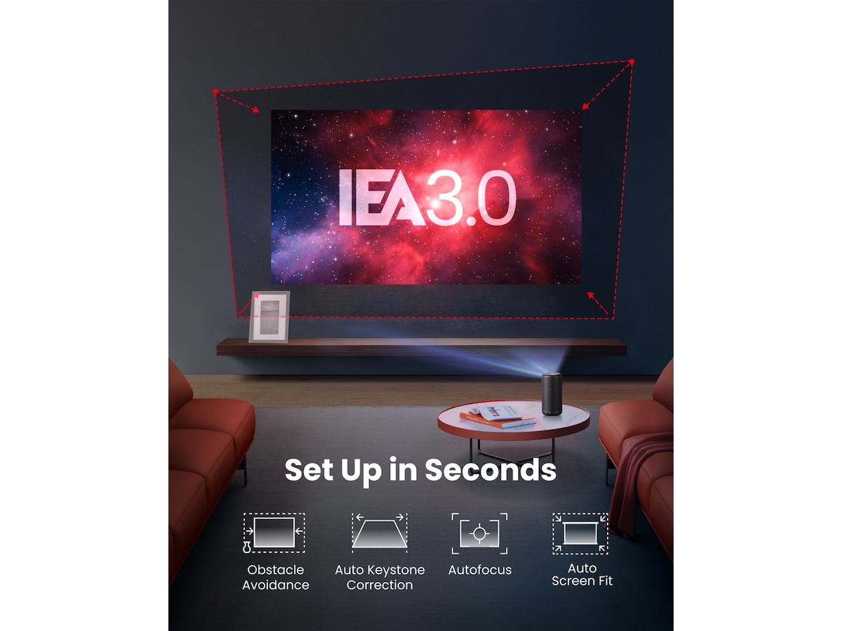 Anker Nebula Capsule 3 DLP Projektor (svart) Projektorer