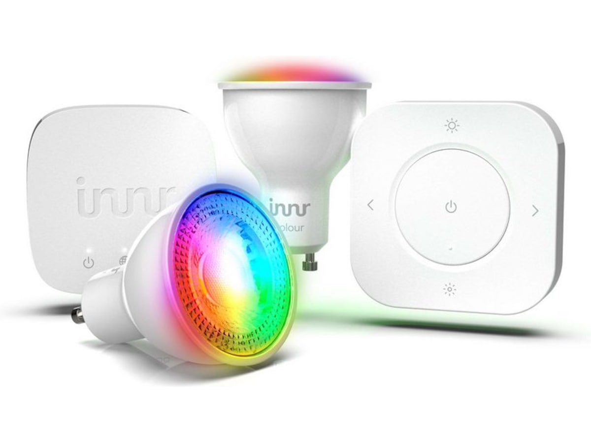 Innrstartpaket GU10 färg LED-lampor & glödlampor