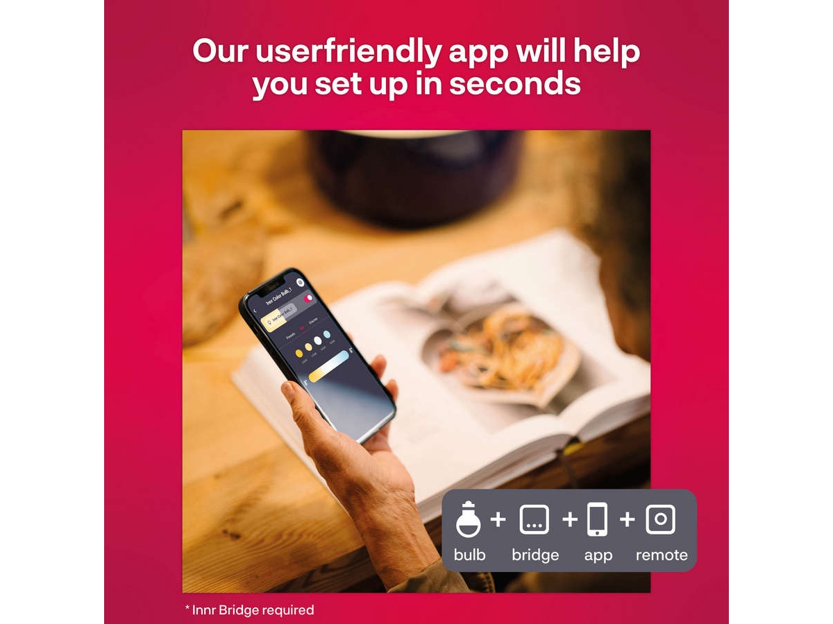 Innrstartpaket GU10 färg LED-lampor & glödlampor