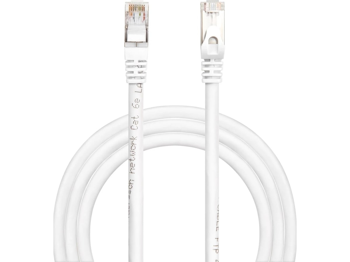 Andersson Nätverkskabel Cat6a 3m (vit) Nätverkskablar