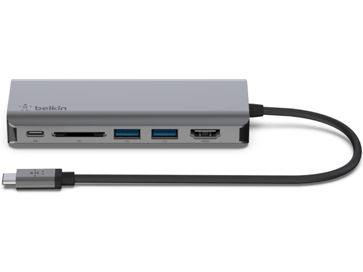 Belkin 6-i-1 Connect Multiport Docking Dockningsstation och USB-hub