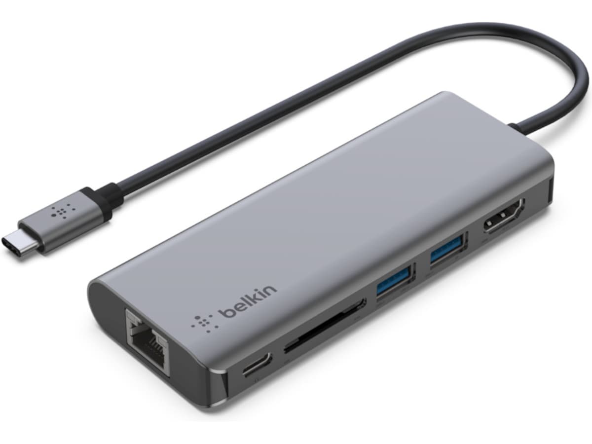 Belkin 6-i-1 Connect Multiport Docking Dockningsstation och USB-hub