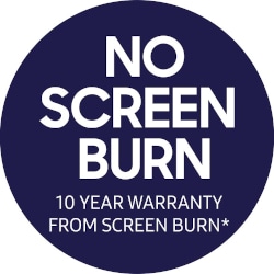 No screen burn