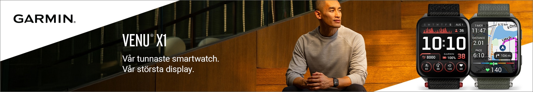 Venu X1 – Vår tunnaste smartklocka