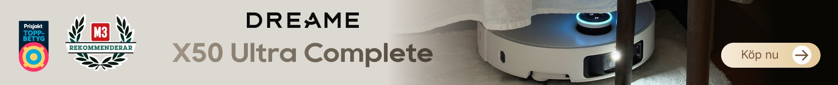 Dreame X50 Ultra complete robordammsugare