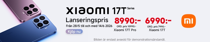 Xiaomi 17T lanseringstilbud!