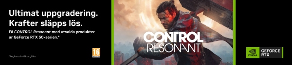 Få Control resonant med utvalda produkter ur Geforce RTX 50- serien