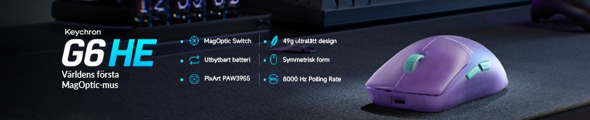 Köp nya G6 HE gamingmus från Keychron
