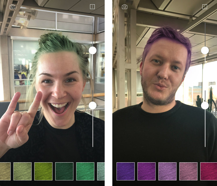 SCREENSHOT HAIRCOLOR BY MODI FACE