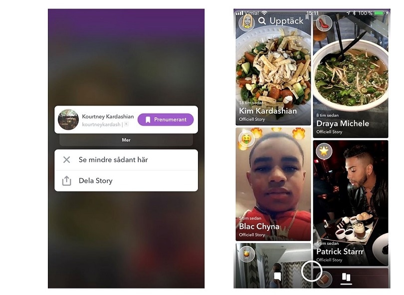 Så raderar du innehållet du inte gillar på Snapchat