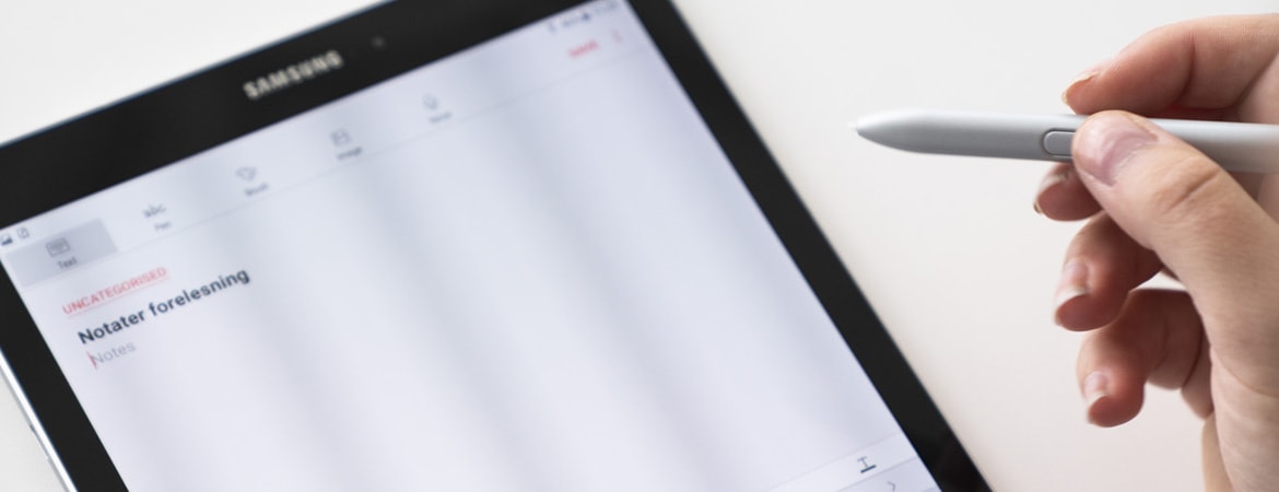 Skippa anteckningsblocket – notera på surfplattan istället