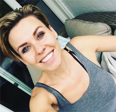 Anette-Marie Antonsen (31) hittar gärna olika sätt att träna på.