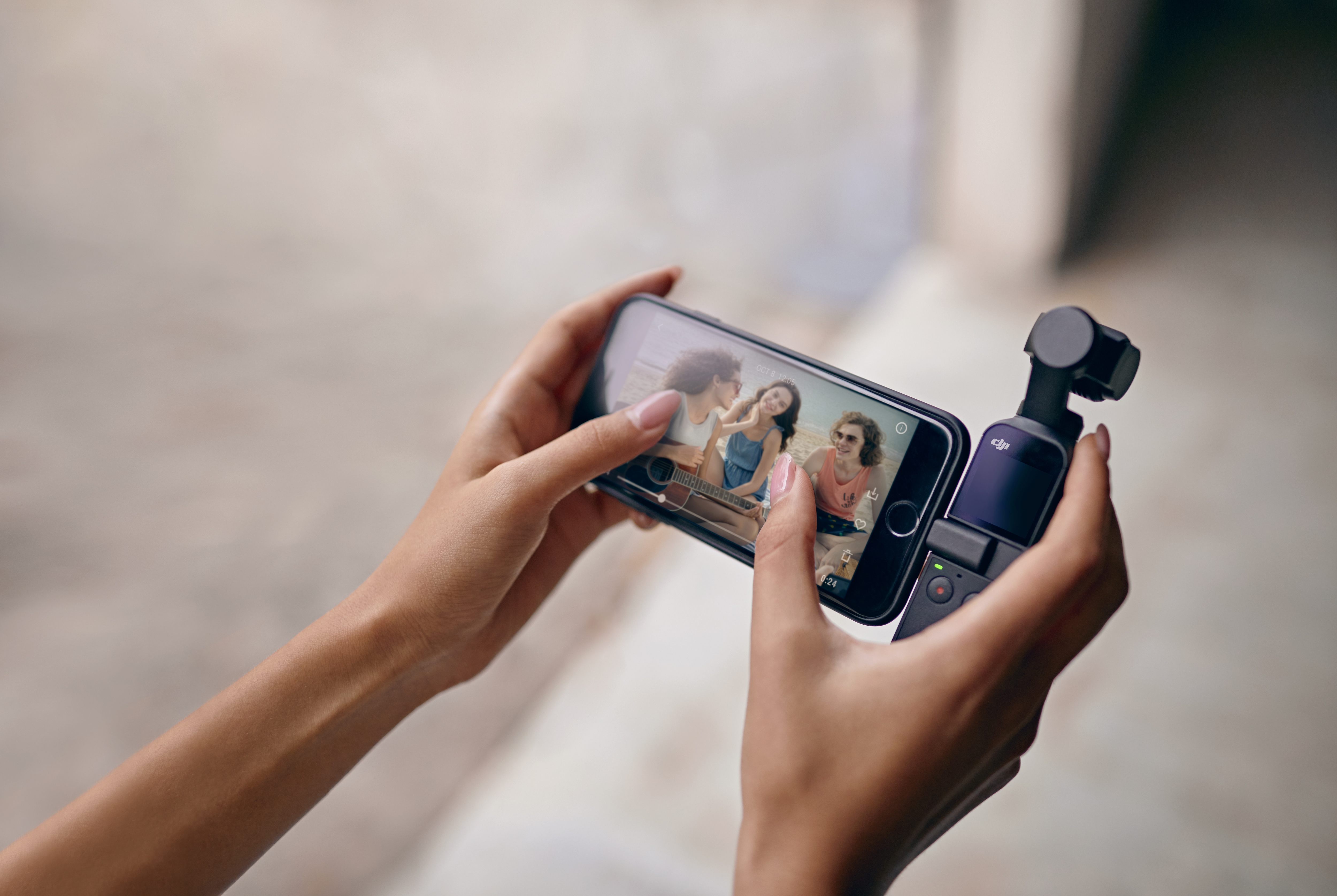 Koppla in mobilen till DJI Osmo Pocket