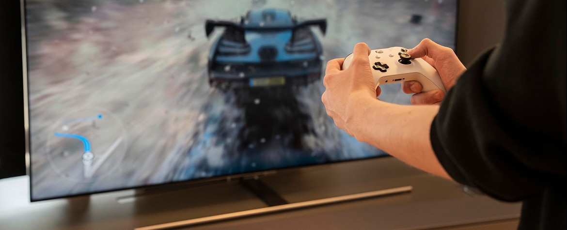 Med en Gaming-TV från Samsung får du en ännu bättre gaming-upplevelse