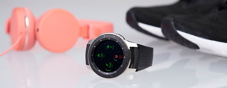 Samsung Galaxy Watch är ett perfekt träningstillbehör.