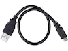 USB-A till USB Micro-B kabel 0,3m (svart) USB-kablar