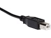 USB-C till USB-B kabel 2m (svart) USB-kablar