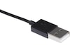 USB A 2.0 male to Lightning male kabel svart 2m USB-kablar