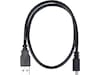 USB-A till USB Micro-B kabel 0,5m (svart) USB-kablar