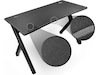 Svive Cygnus Gaming Desk matt svart med grå sömmar Gamingdesk