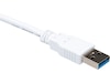 USB-A till USB-C kabel 2m (vit) USB-kablar