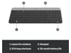 Logitech MK470 Slim Trådlös Kombination Mus & tangentbord -combo-paket