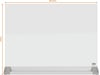 Nobo tvåsidig skrivbordstavla i glas - 60x45 cm Tillbehör till arbetsstationer och kontorsbås