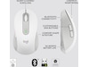 Logitech Signature M650 Medium  trådlös mus Offwhite Mus