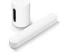 Sonos Sub Mini Trådlös subwoofer (vit) + Sonos Beam Soundbars