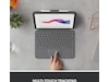 Logitech iPad 10,9" / 11" Combo Touch Tangentbordsfodral (oxford grey) Skydd