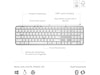 Logitech MX Keys S trådlöst tangentbord (pale grey) Tangentbord