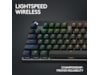 Logitech G Pro X TKL Lightspeed Trådlöst Gamingtangentbord (svart) Gamingtangentbord