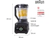 Braun Powerblend 9 kanna mixer JB 9040 (svart) Blenders