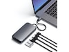 Satechi USB-C M1 Multimedia Adapter (grå) Dockningsstation och USB-hub