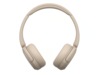 Sony WH-CH520 trådlösa hörlura, On-Ear (beige) Hörlurar