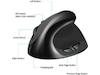 KENSON Vertical Mouse Comfi 2 trådbunden mus (svart) Ergonomi